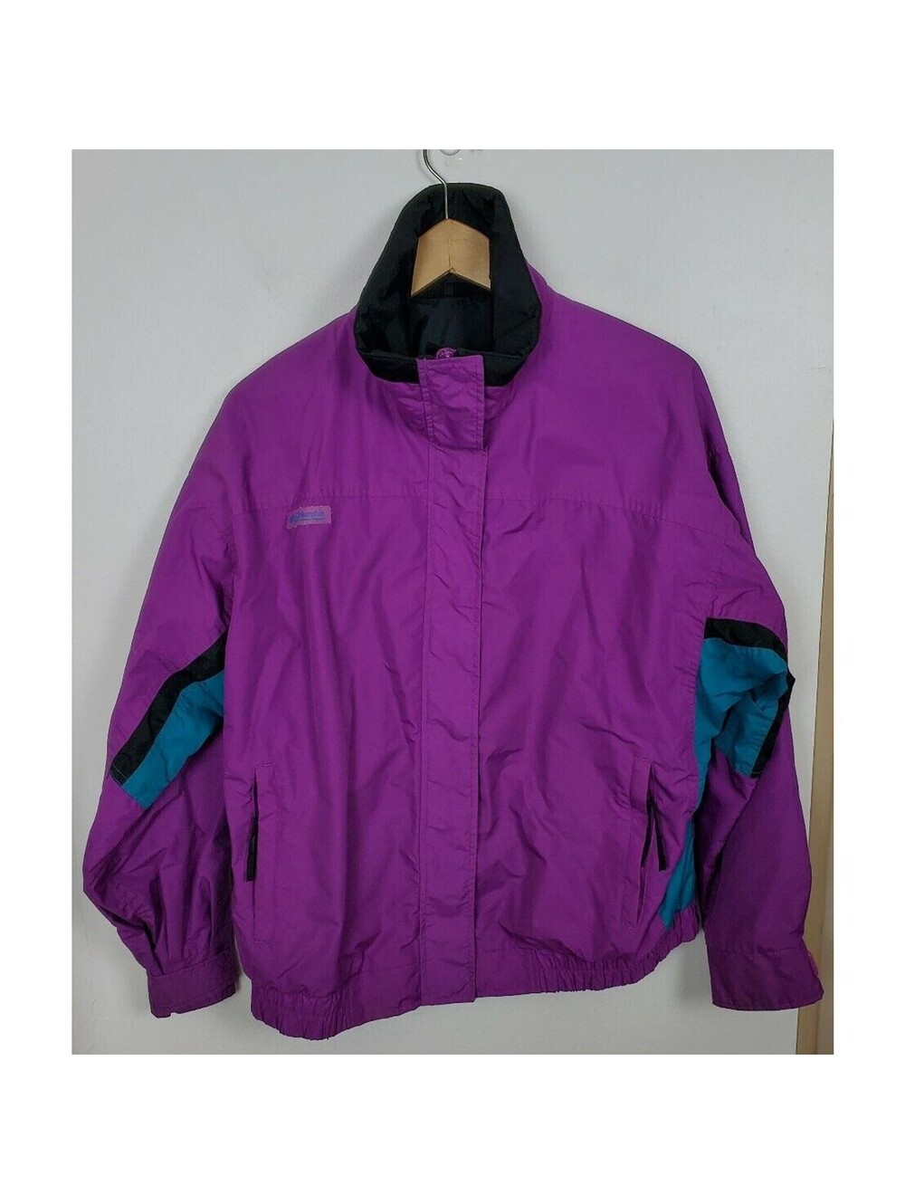 Columbia XL Women's Purple Turquoise Bugaboo Ski Jacket Coat Vintage 80s